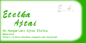 etelka ajtai business card